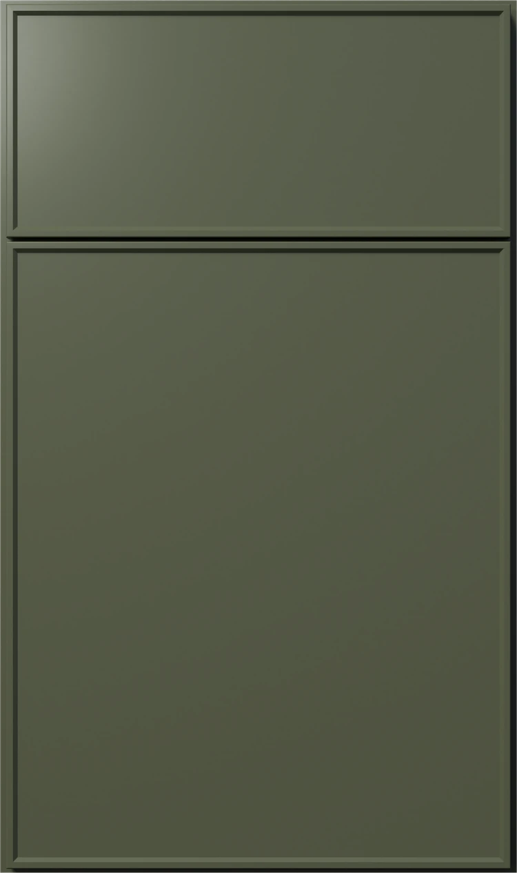 Hunter Green kitchen cabinet door sample Hampton VA